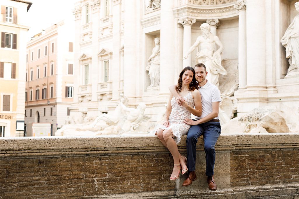 trevi photoshoot, trevi fountain, honeymoon in rome